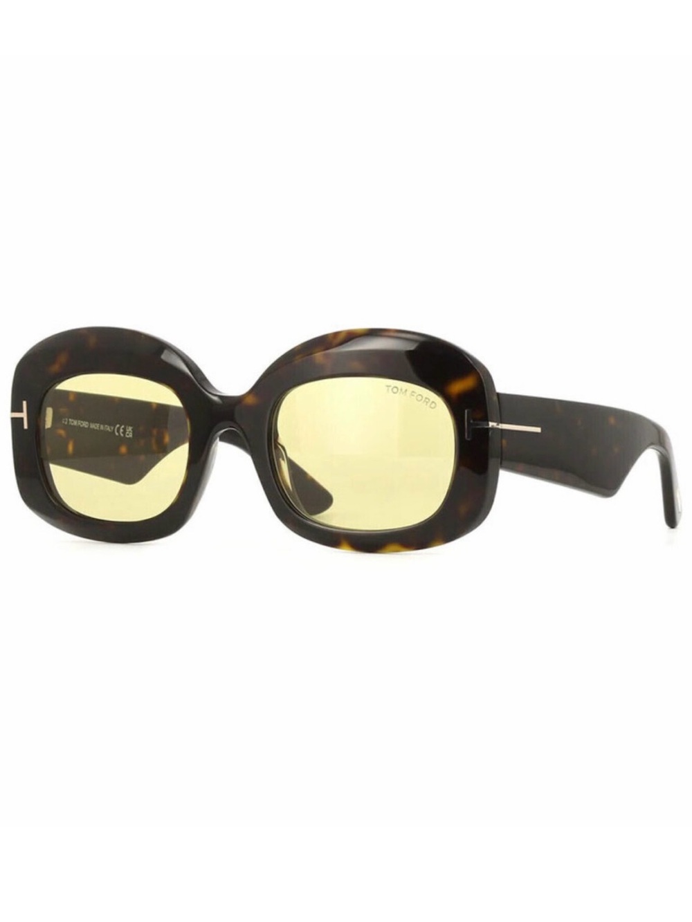NEW Tom Ford FT1219 52E Dark Havana Sunglasses Authentic